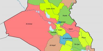 Kuvajt hartë me blloqe