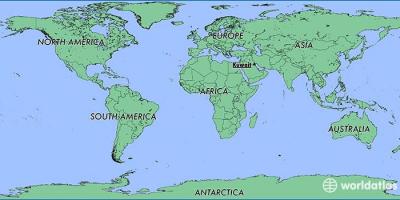 Hartë të botës në kuvajt